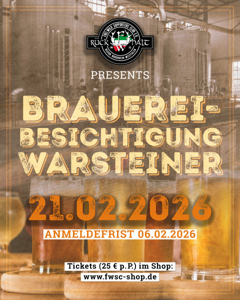 Besichtigung der Warsteiner Brauerei am 21.02.2026