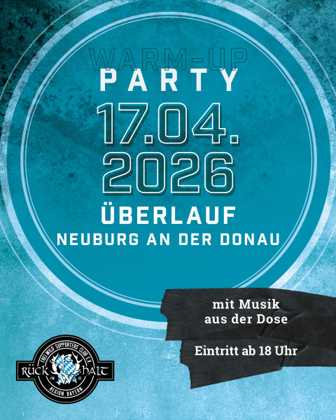 Warm-up-Party zum Regionstreffen am 17.04.2026 🍻🎶